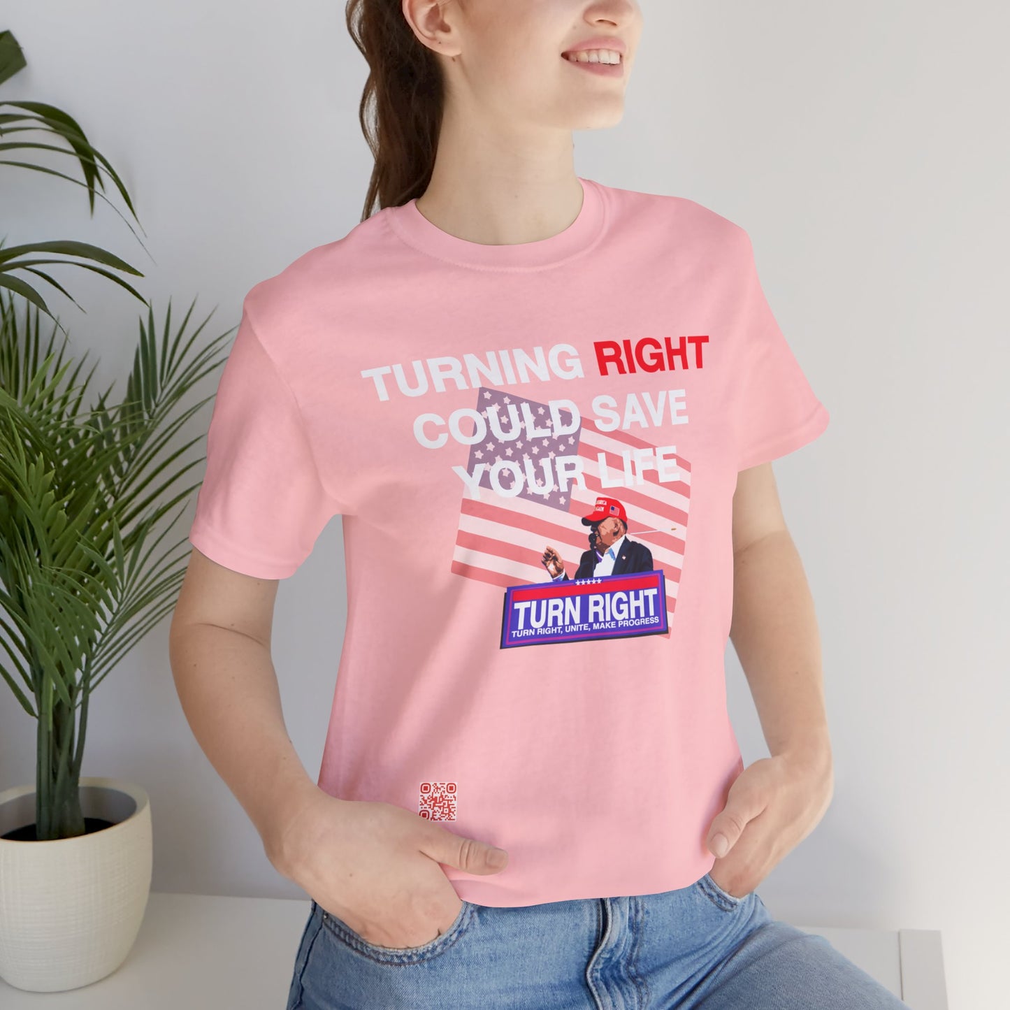 USA Turning Right - Unisex Jersey Short Sleeve Tee