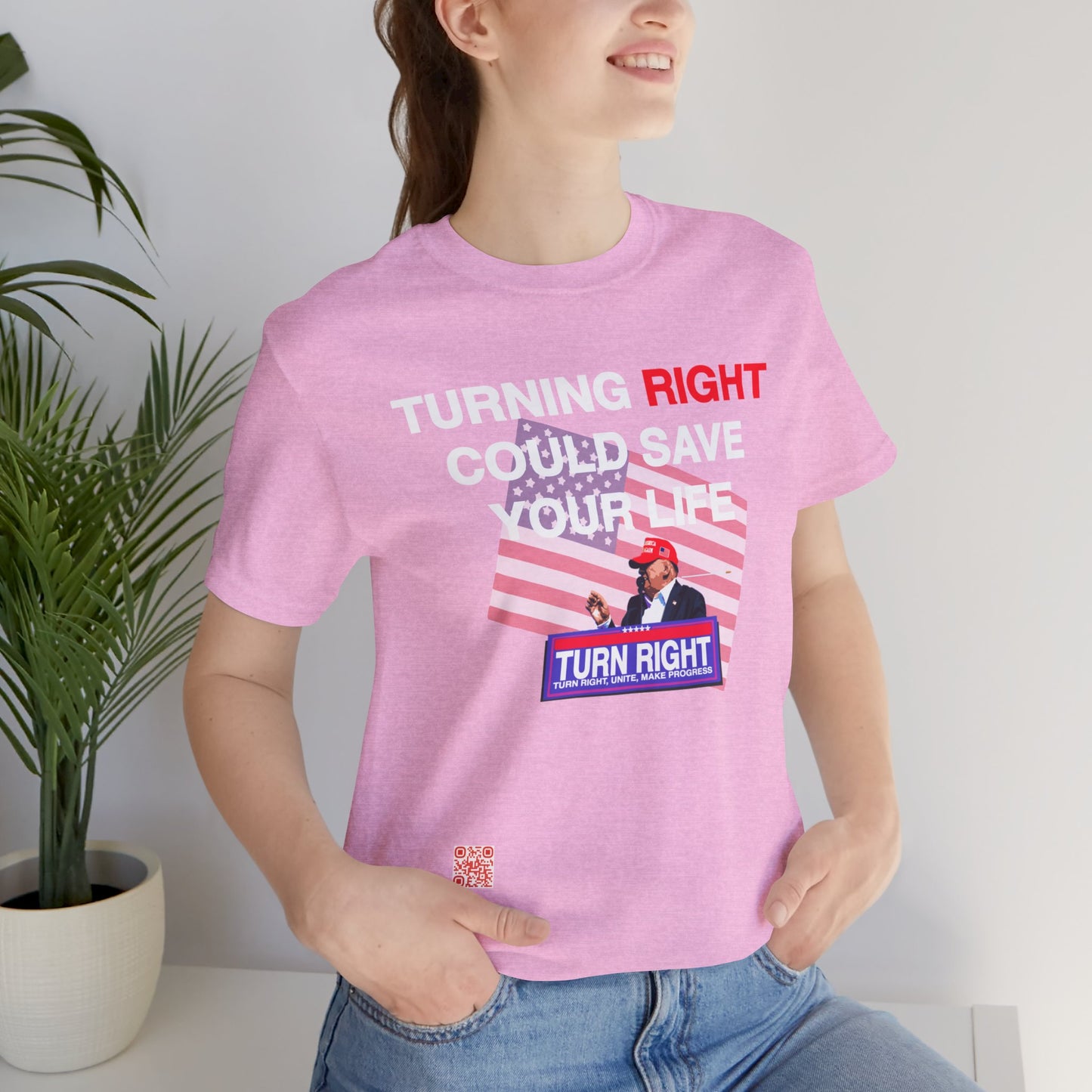 USA Turning Right - Unisex Jersey Short Sleeve Tee