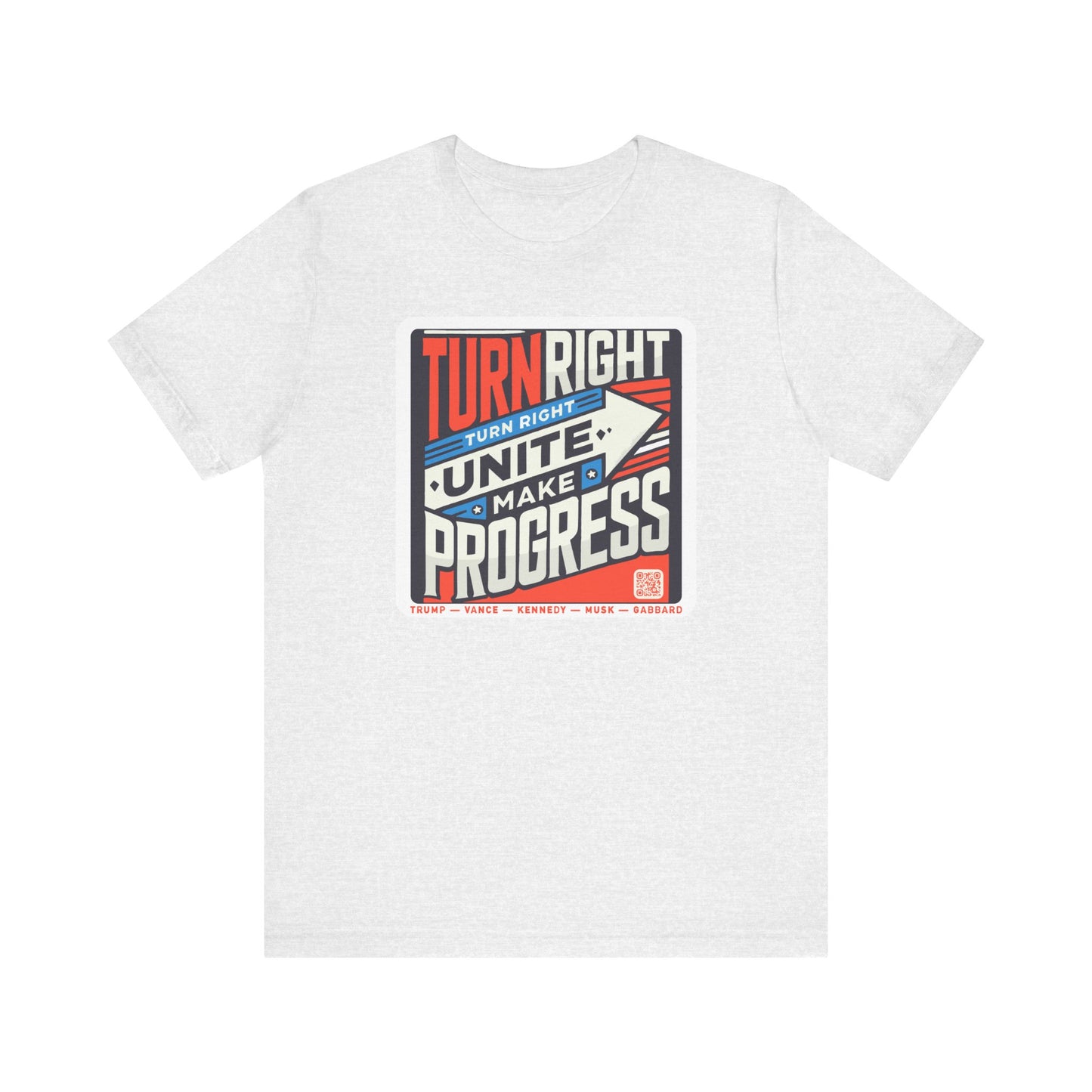 Turning Right Trump - FREE STANDARD SHIPPING - Unisex Jersey Short Sleeve Tee Express Delivery available